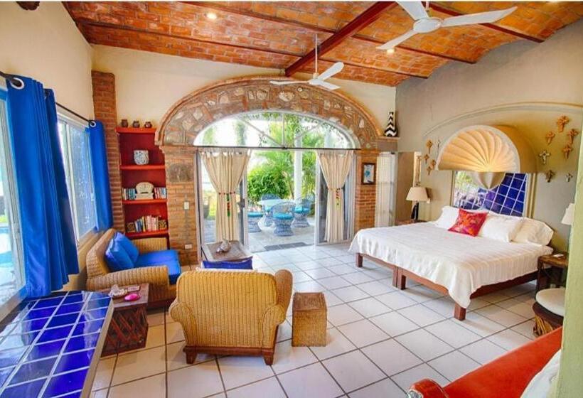 디럭스 테라스 룸 바다 전망, Villas Jardin Del Mar