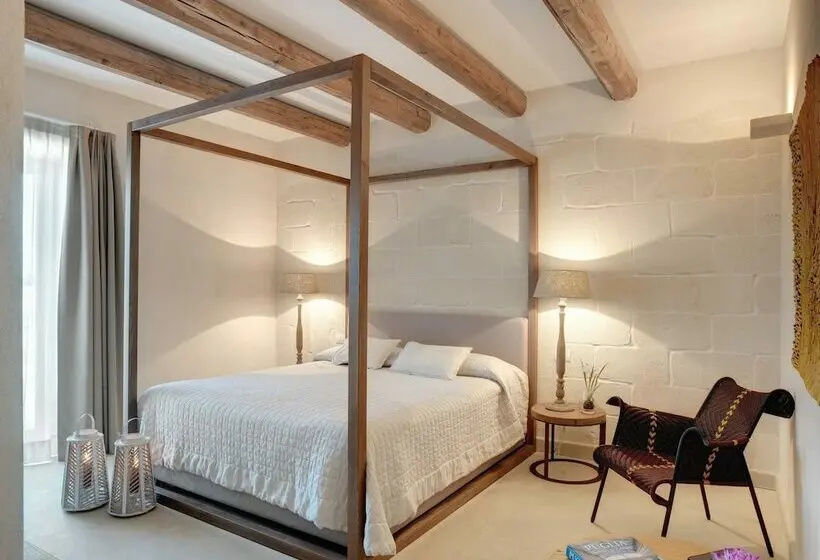 Deluxe-huone Puutarhanäkymä, Le Scuderie  Castello Monaci