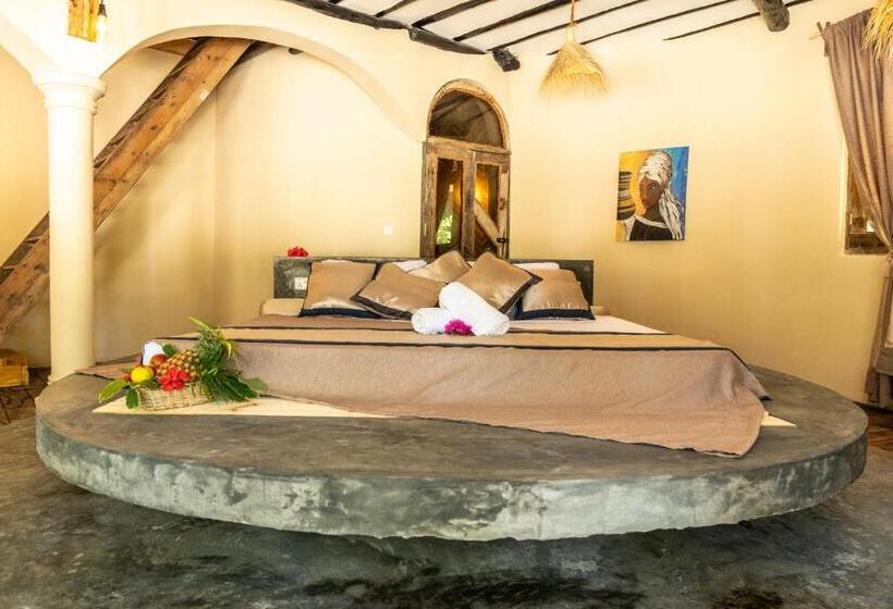 디럭스 룸 바다 전망, Kinazi Upepo Beach Eco Lodge