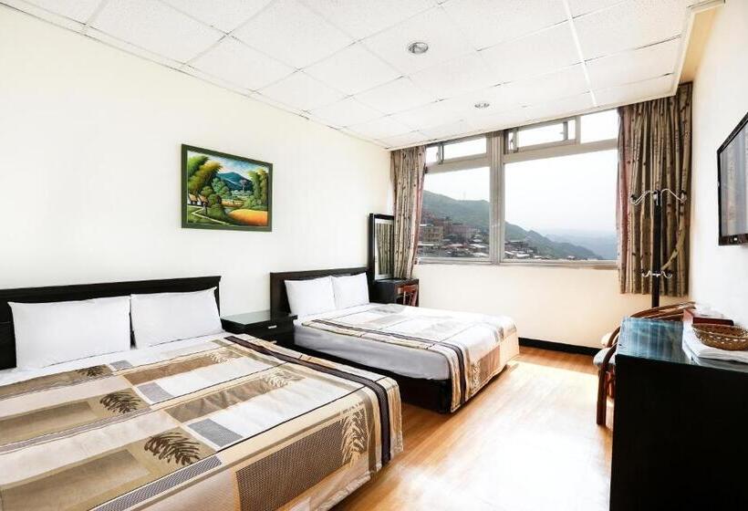 اتاق استاندارد چهار تخته با چشمانداز دریا, H& 九份 緣憶 L 近老街