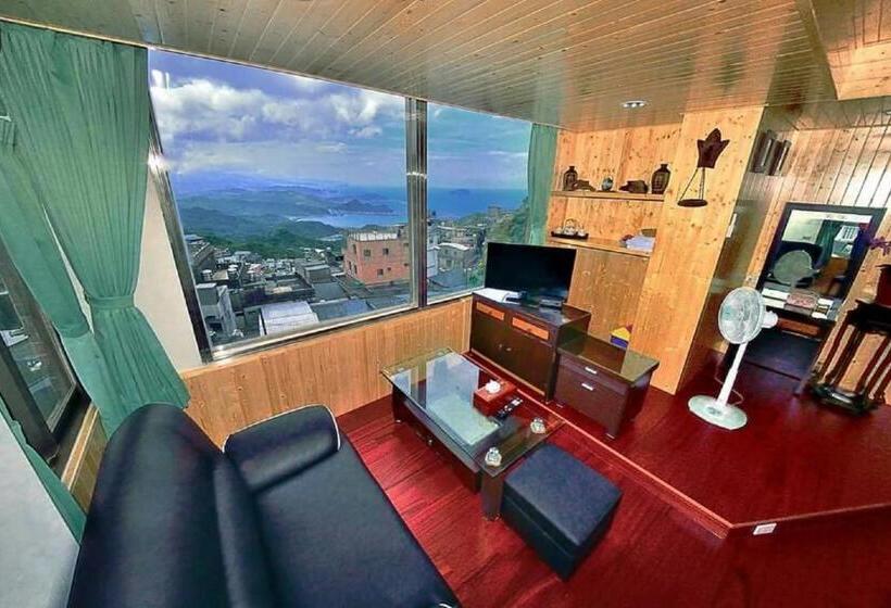 اتاق استاندارد چهار تخته با چشمانداز دریا, H& 九份 緣憶 L 近老街