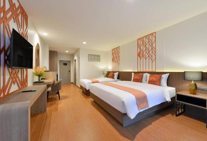 디럭스 트리플 룸, Kastel Pattaya Hotel By Loft Bangkok