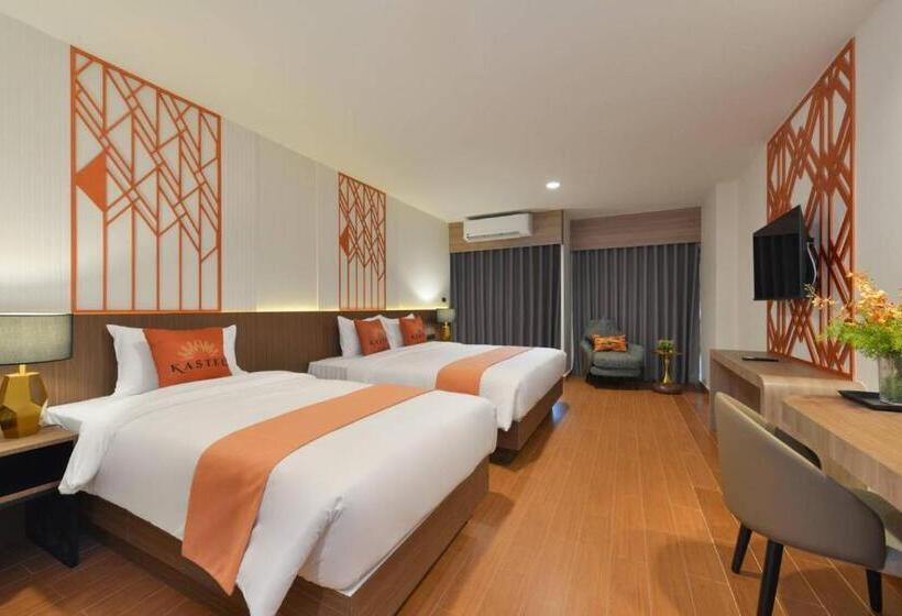 스위트 킹사이즈 침대, Kastel Pattaya Hotel By Loft Bangkok