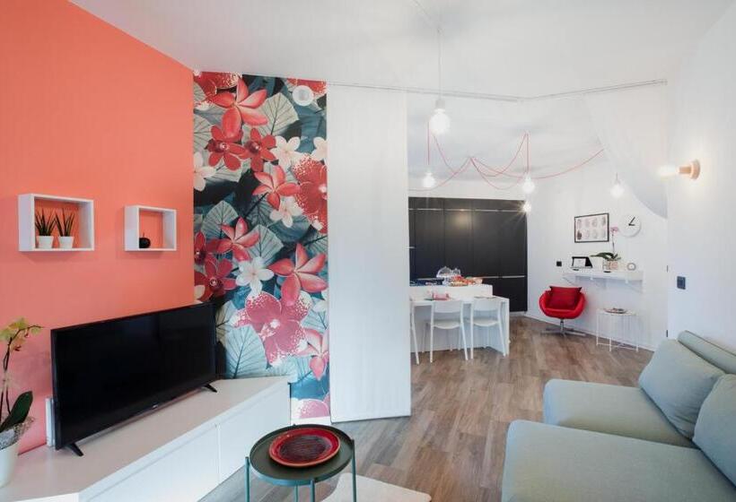 キングサイズベッドのデラックススイート, B&b Leterrazze Boutique Hotel   Torino