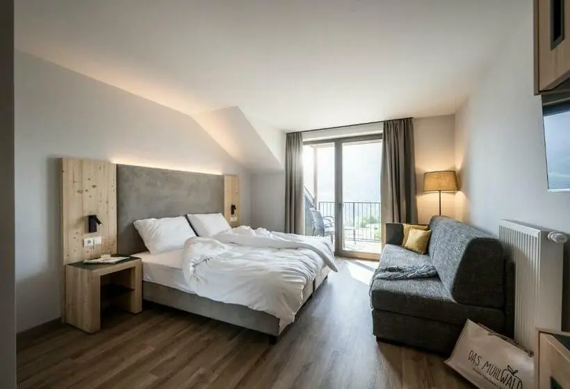 Deluxe-huone Parveke, Das Mühlwald   Quality Time Family Resort