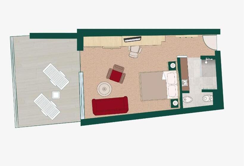 Номер Superior с Балконом, Das Mühlwald   Quality Time Family Resort