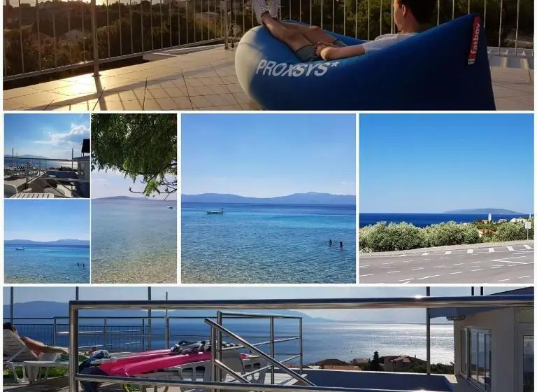 آپارتمان 1 خوابه با بالکن و چشمانداز دریا, Aparthotel Pecic