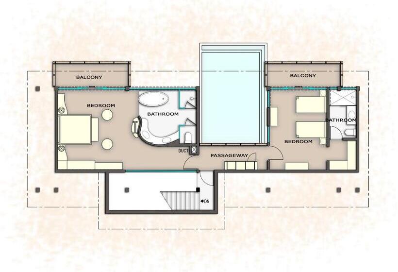 Вилла 1 Спальня, Uga Bay Pasikuda