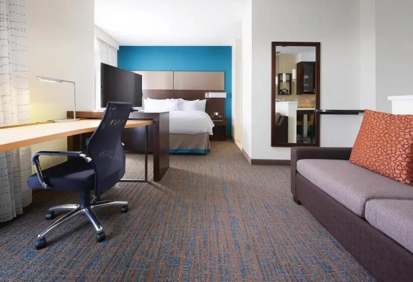 キングサイドベッドのスタンダードワンルーム, Residence Inn By Marriott Houston Pasadena