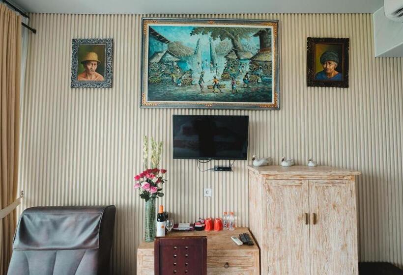 جناح مزوَّد بشرفة, Bhuana Agung Villa And Restaurant