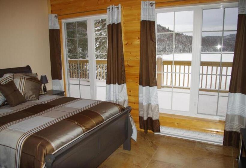 غرفة قياسية مطلّة علي البحيرة, Auberge La Tanière