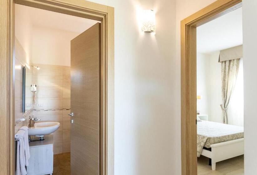 غرفة قياسية رباعية مطلة على الحديقة, Stella Marina B&b