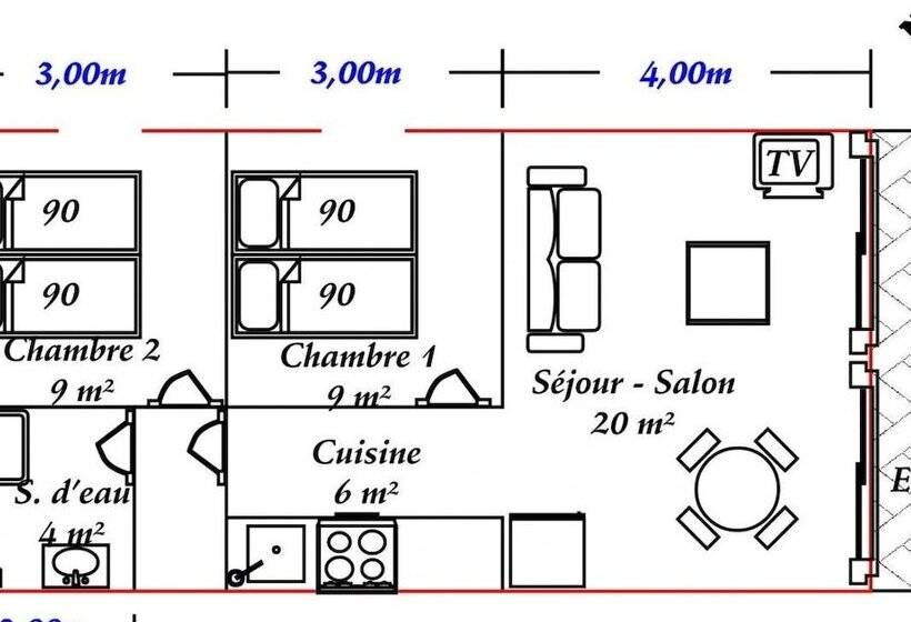1间卧室的房子, Au Fil De L'eau