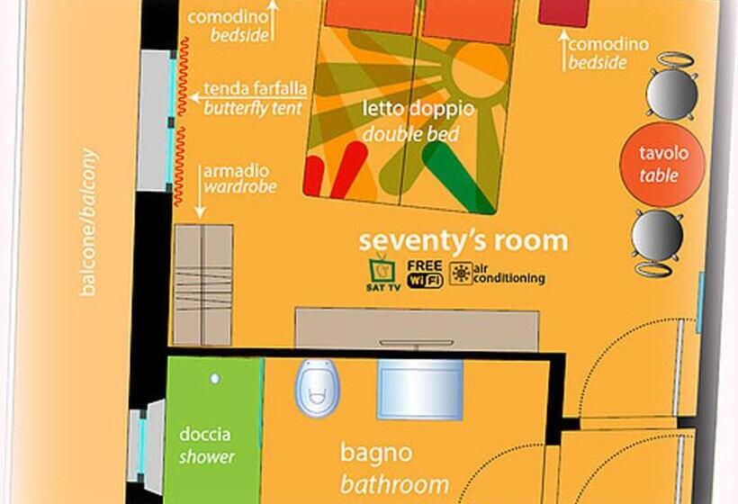 Camera Standard, Zip B&b . Design In Florence