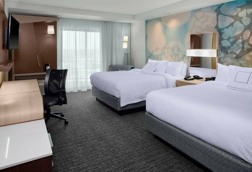 带2个双人床的标准工作室, Courtyard By Marriott Dallas Flower Mound