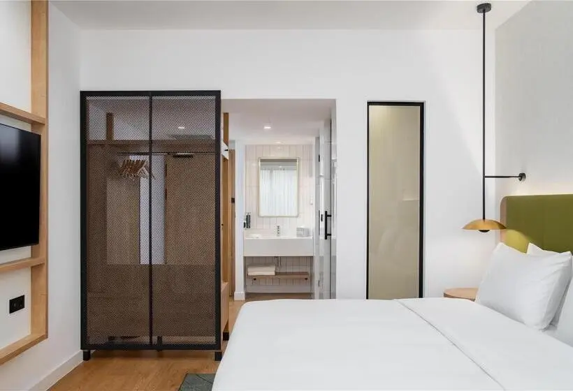 キングサイズベッドのデラックスルーム, Hilton Garden Inn Itajai Praia Brava
