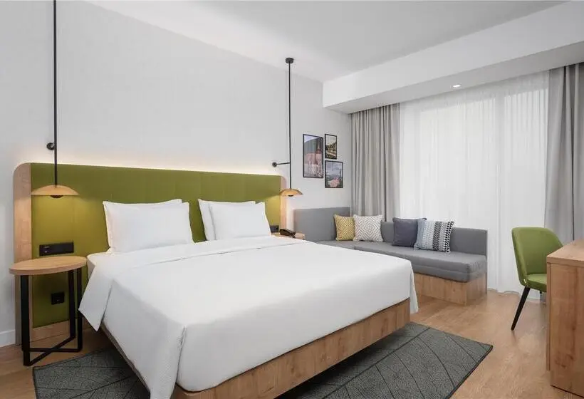 キングサイズベッドのデラックスルーム, Hilton Garden Inn Itajai Praia Brava