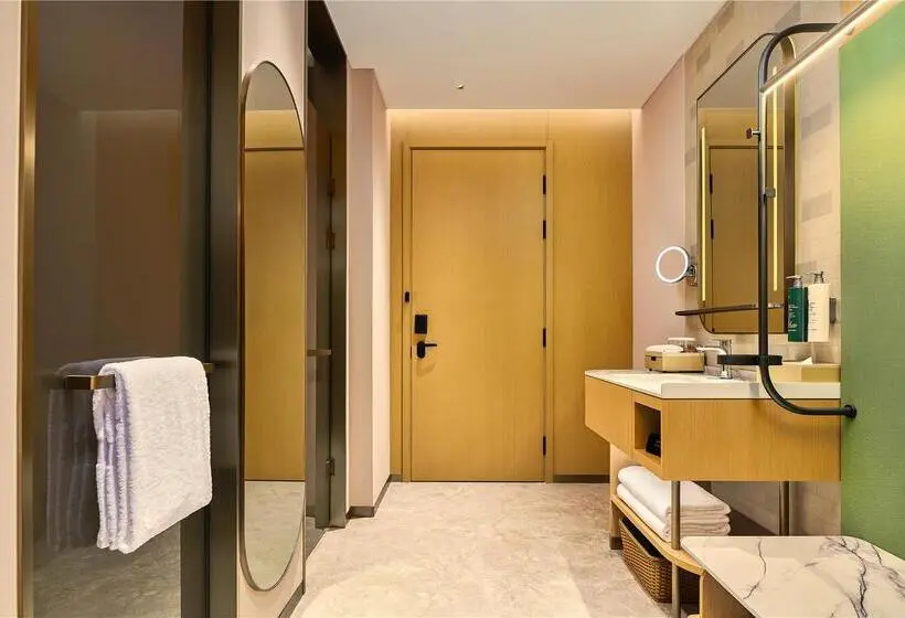 キングサイズベッドのデラックスルーム, Hilton Garden Inn Itajai Praia Brava