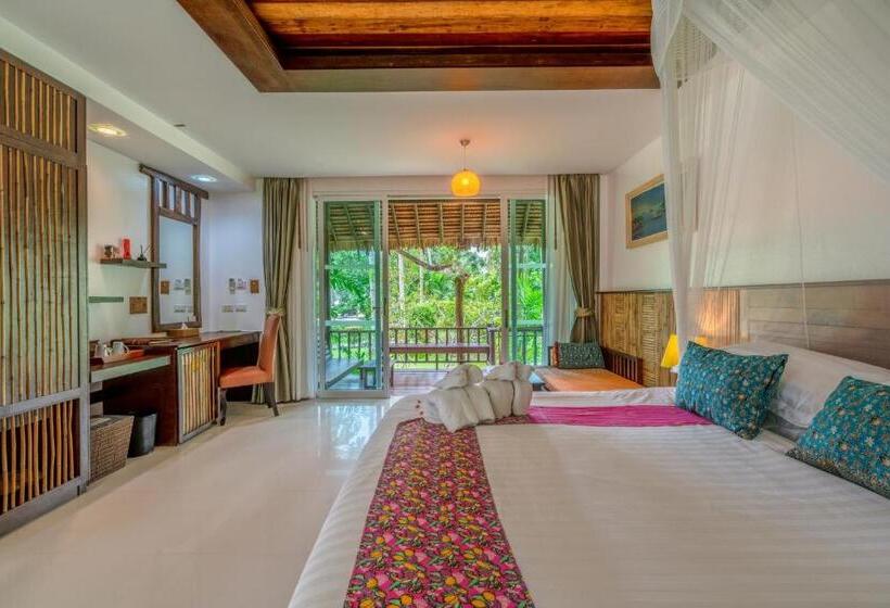 キングサイズベッドのスタンダードルーム, Ban Sainai Resort Sha Extra Plus Aonang S Green Resort