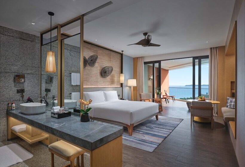 스탠다드 룸 더블 침대 바다 전망, Crowne Plaza Sanya Haitang Bay Resort, An Ihg