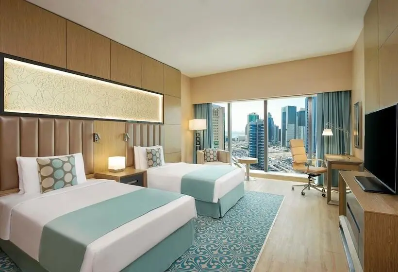 اتاق لوکس با چشم‌انداز دریا, Wyndham Doha West Bay