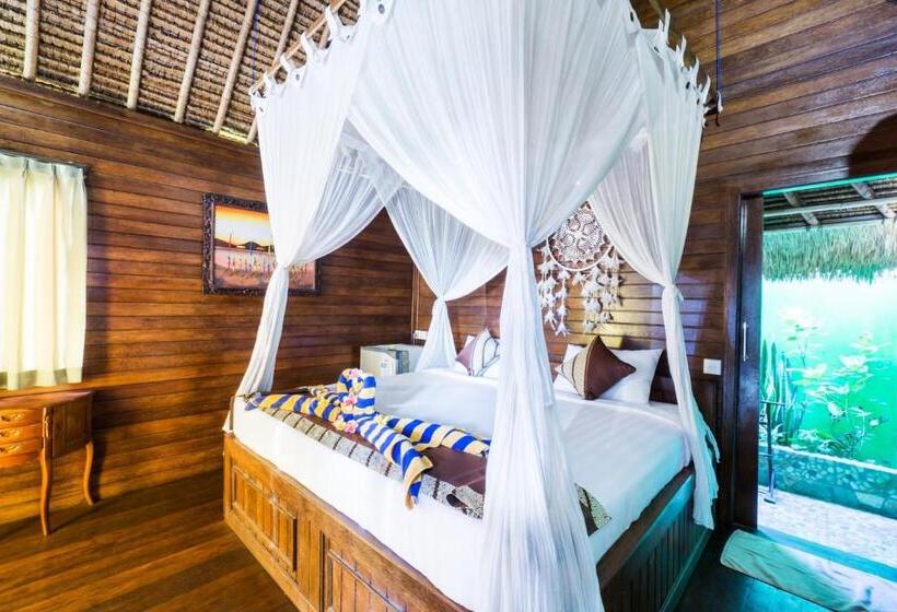 בקתה סטנדרטית עם נוף לים, The Dafish Ceningan