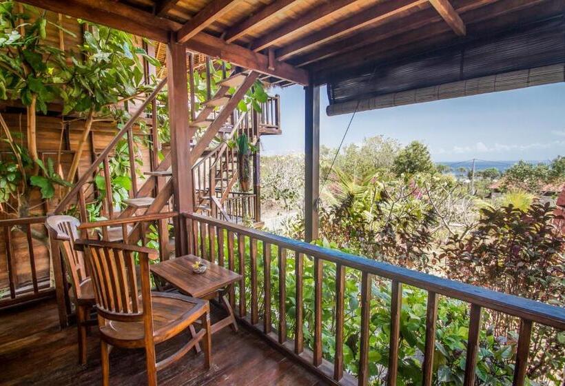 בקתה סטנדרטית עם נוף לים, The Dafish Ceningan