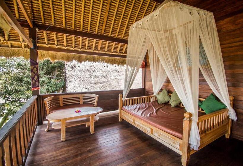 בקתה סטנדרטית עם נוף לים, The Dafish Ceningan