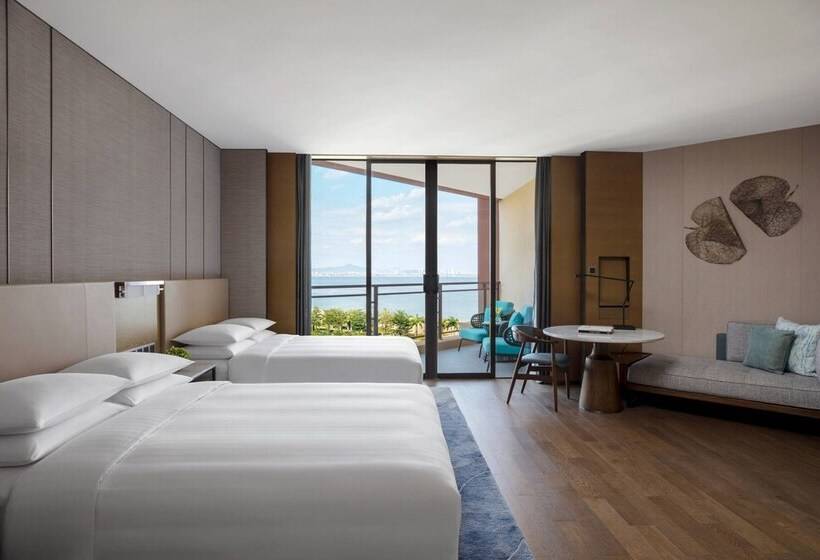 ２ダブルベッドのスタンダードルーム, Xiamen Marriott Hotel & Conference Centre