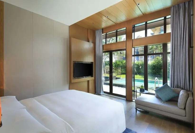 Villa 1 Makuuhuone Puutarhanäkymä, Xiamen Marriott Hotel & Conference Centre
