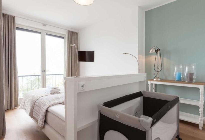 דירה בת חדר שינה 1 עם מרפסת, Meerblick First Sellin Appartement 25