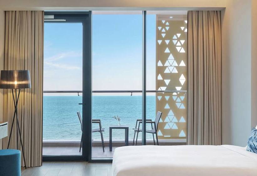 발코니가 있는 바다전망 스탠다드 스튜디오, Beach Bay Hotel Mirfa