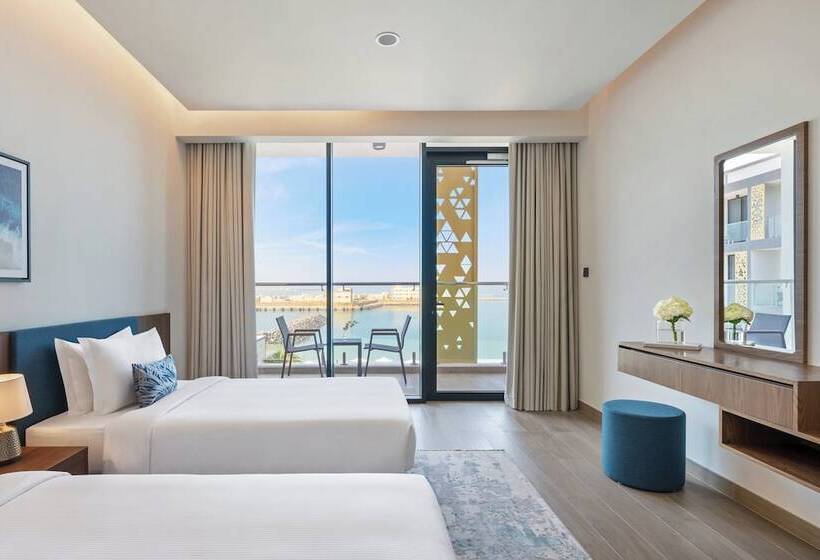 침실 2개 바다 전망 아파트, Beach Bay Hotel Mirfa