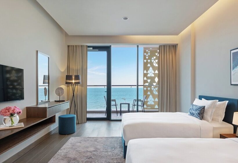 침실 3개 바다 전망 아파트, Beach Bay Hotel Mirfa