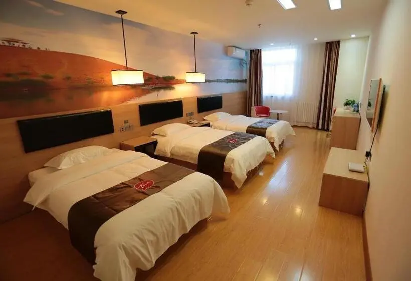 اتاق استاندارد سه نفره, Thank Inn Chain Hotel Ningxia Yinchuan Xixia District Tongxin Road