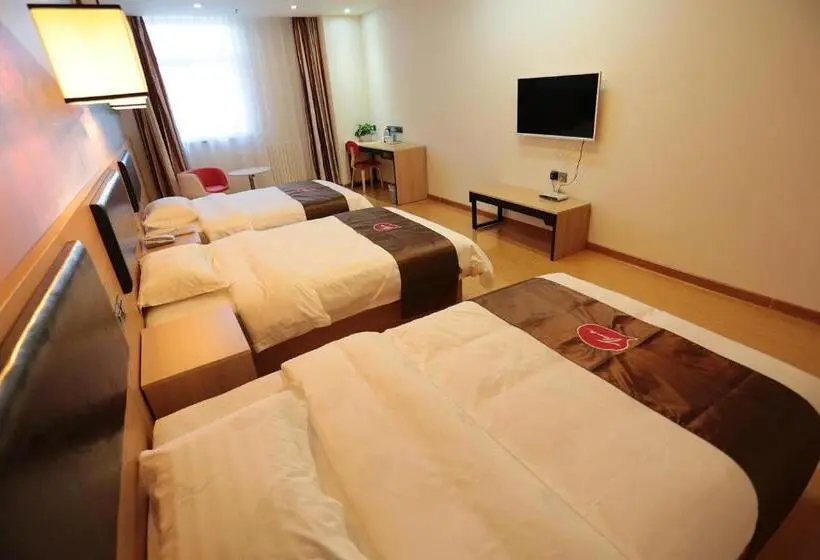 اتاق استاندارد سه نفره, Thank Inn Chain Hotel Ningxia Yinchuan Xixia District Tongxin Road