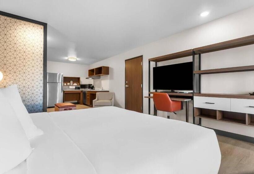 اتاق استاندارد با تخت بزرگ برای معلولان, Everhome Suites Cheyenne