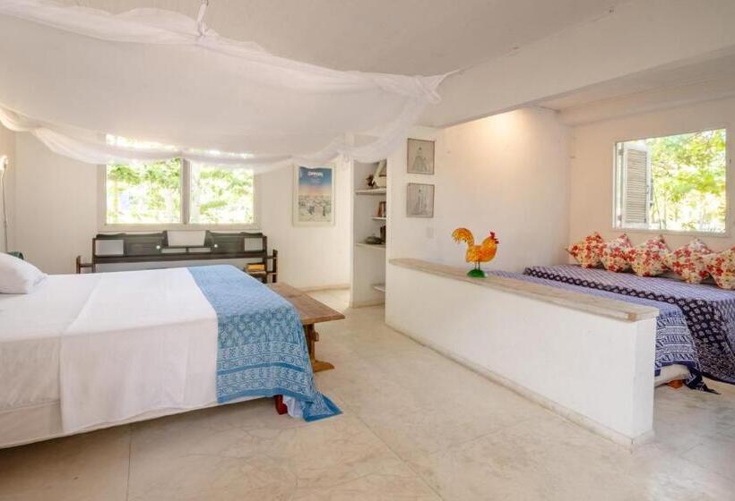 庭の見えるスタンダードトリプルルーム, Playa Manglares Isla Baru