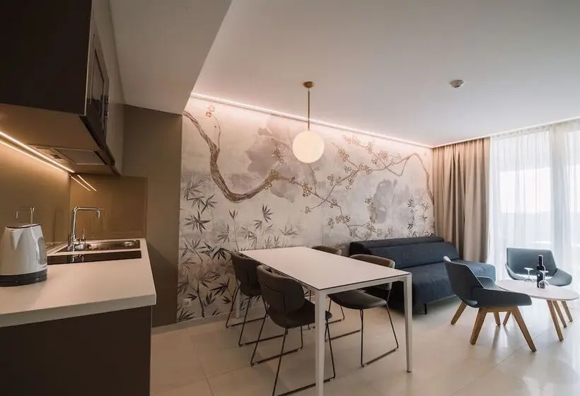 オーシャンビューバルコニー付きワンベッドルームアパートメント, Aparthotel Joel
