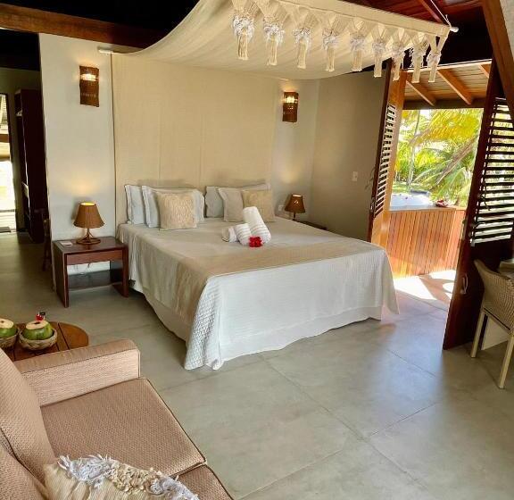 带按摩浴盆的套房, Pontal Dos Carneiros Beach Bungalows