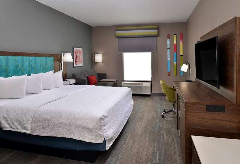 带大床的标准间, Hampton Inn San Marcos, Ca