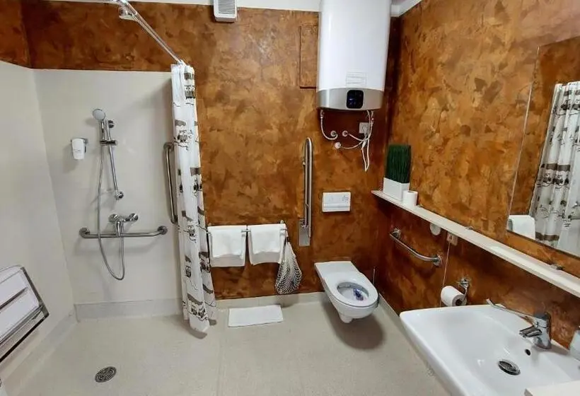 身障者適用キングサイズベッドルーム, Smarthotel Nezvalova Archa