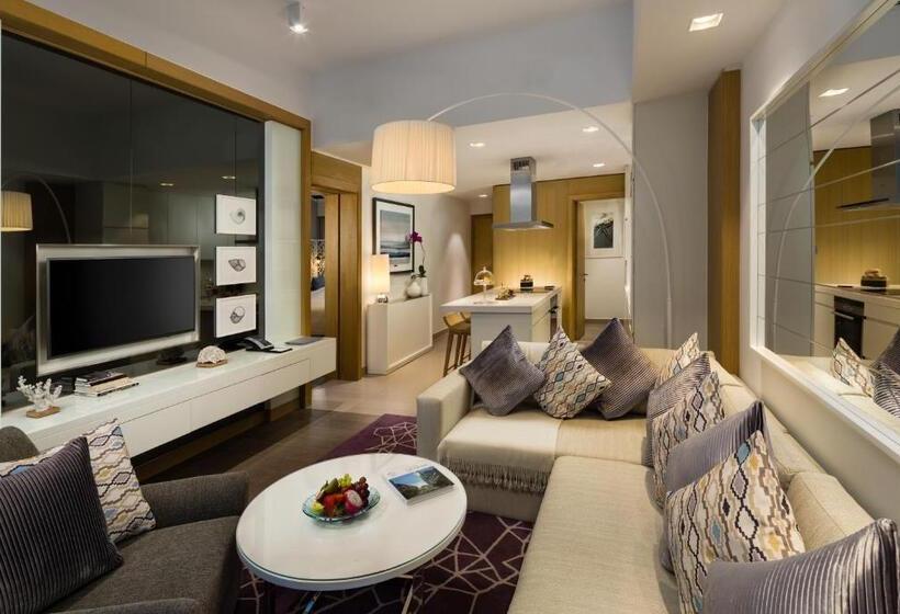 带1个卧室的带海景的公寓, Beach Rotana Residences