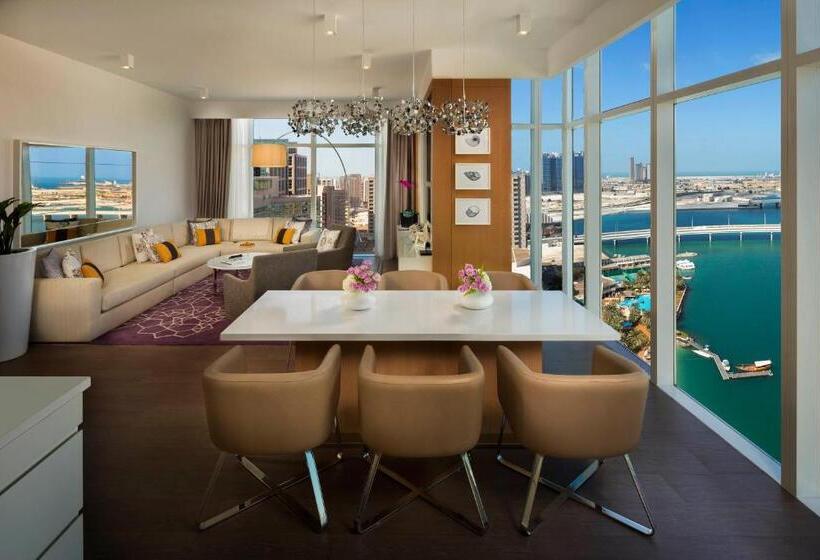 带3个卧室带海景的公寓, Beach Rotana Residences