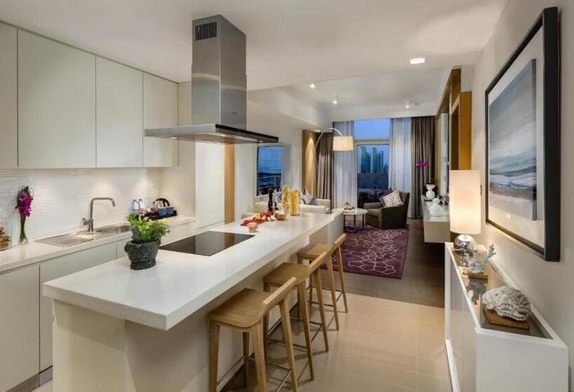 带2个卧室带海景的公寓, Beach Rotana Residences