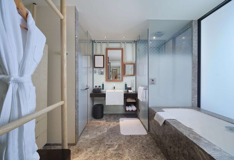 オーシャンビューデラックスルーム, Hilton Dalian Golden Pebble Beach Resort