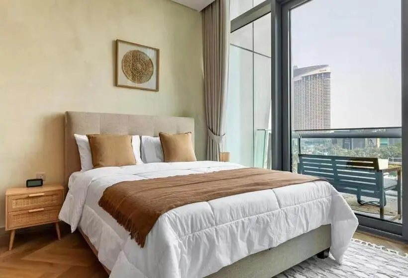 اتاق استاندارد با چشم‌انداز دریا, Room In An 4br High Rise With Burj Khalifa And Fountain Views