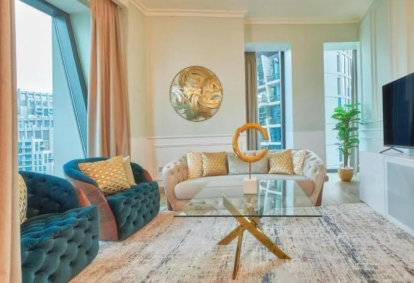 آپارتمان 1 خوابه با بالکن, Room In An 4br High Rise With Burj Khalifa And Fountain Views