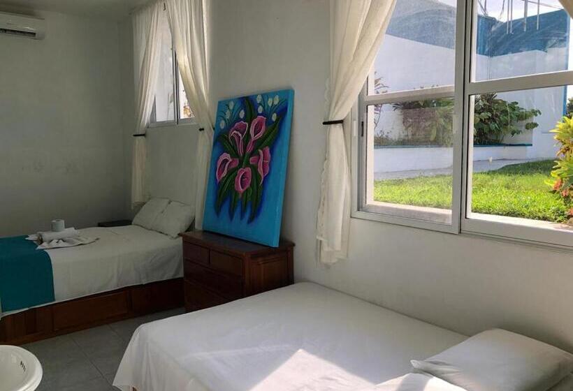 스탠다드 룸 더블 침대 2개, Awazul Bacalar