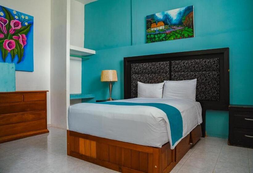 스탠다드 룸 더블 침대 2개, Awazul Bacalar